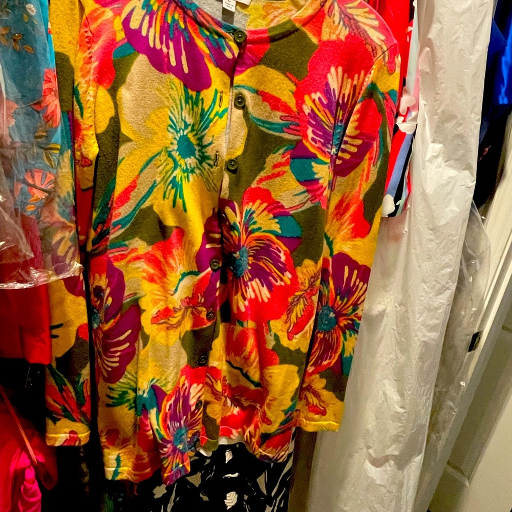 Isaac mizrahi sweater multicolor